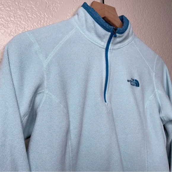 The North Face Quarter Zip Fleece Pullover Sweater Polartec Classic Sweatshirt - Picture 4 of 13